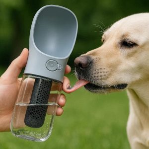 13 Filter Dog Water Bottle Portable Pet Travel Drinking Dispenser With Activated Carbon Filter For Clean Outdoor Water Hydration