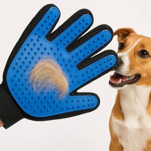 19 Pet Grooming Glove Brush Gentle Deshedding Massage Mitt For Dogs Cats Short Long Fur Bathing Cleaning Washing Pets
