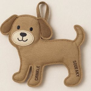 6 Soft Canvas Dog Toy No Stuffing Crinkle Squeaky Animal Hanger Toy For Small Medium Pets Interactive Fetch Play