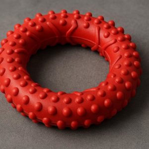 7 Tough Rubber Ring Dog Toys Interactive Tug Of War Training Toy Heavy Duty Chew Ring For Medium Large Breeds